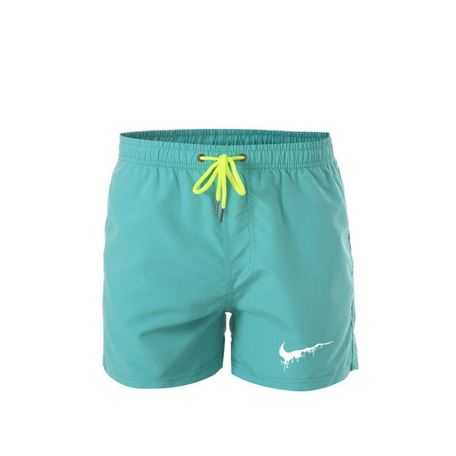 2019 Beach Shorts Men Bottoms Quick Dry Shorts Printing Swimming Surfing Shorts Summer Draw String Elastic Waist Shorts Men