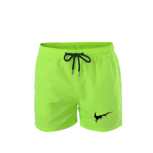 2019 Beach Shorts Men Bottoms Quick Dry Shorts Printing Swimming Surfing Shorts Summer Draw String Elastic Waist Shorts Men