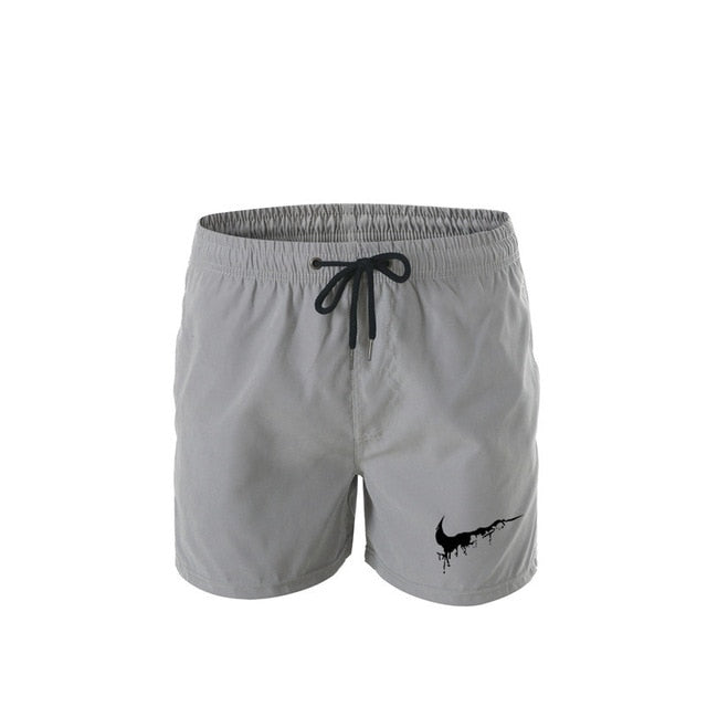 2019 Beach Shorts Men Bottoms Quick Dry Shorts Printing Swimming Surfing Shorts Summer Draw String Elastic Waist Shorts Men