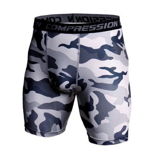 Men Compression Under Layer Short Pants Fashion 3D Print Camouflage Athletic Tights Shorts Bottoms Skinny Shorts Men Bottom