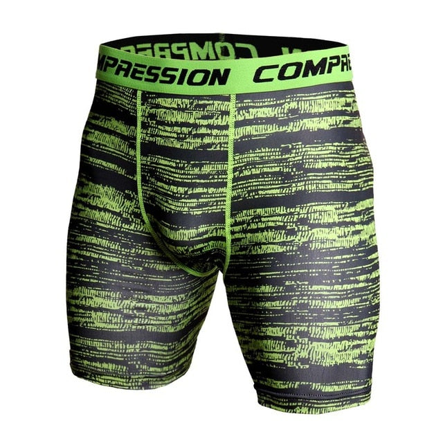 Men Compression Under Layer Short Pants Fashion 3D Print Camouflage Athletic Tights Shorts Bottoms Skinny Shorts Men Bottom