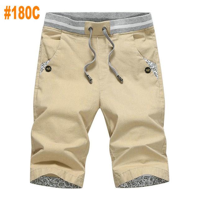 2019 Summer Casual Shorts Men Cotton Slim Fit Beach Men's Shorts Comfortable Bermuda Masculina