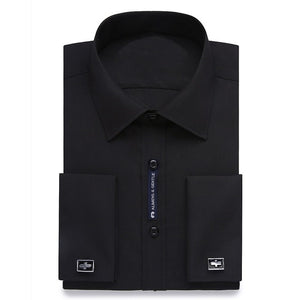 15XL 12XL 9XL Big Size French Cuff Shirt Slim Fit Casual Shirts Brand New Camisa Masculina Long Sleeve French Cuff Dress Shirts