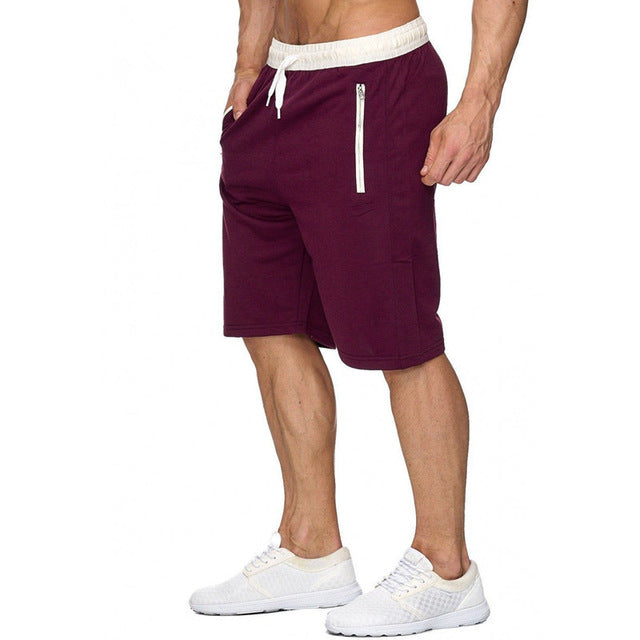 New Fashion Mens zipper Shorts Male Sweatpants Fitness Bodybuilding Workout Men Leisure Shorts masculino 2019 Spring Summer